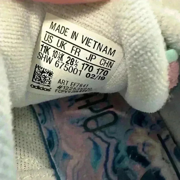 Adidas ZX Flux Kids Sneakers Size 11K Pink Mint Green Mesh Lace Up Athletic - Picture 5 of 7